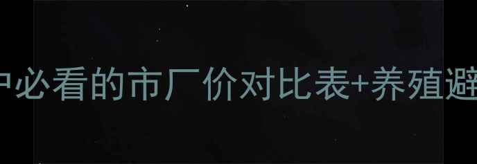 图片 🔥全国猪价波动全｜养殖户必看的市厂价对比表+养殖避坑指南（附实时数据）🌟1