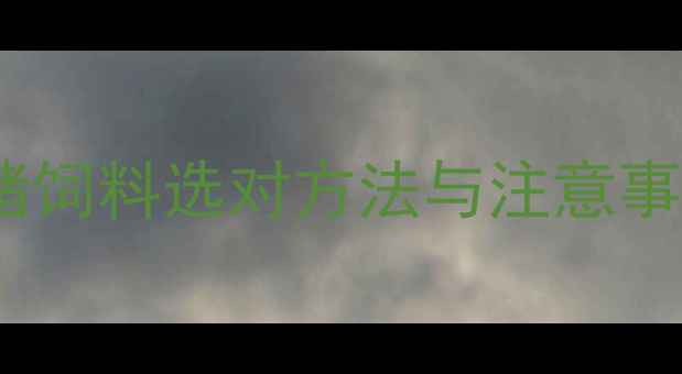 图片 🔥养殖户必看！小鸡饲料猪饲料选对方法与注意事项（附最新营养配比表）1