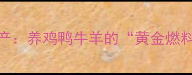图片 🔥山东潍坊饲料用油生产：养鸡鸭牛羊的“黄金燃料”！养殖户必看全攻略