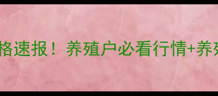 图片 🔥广东家禽价格速报！养殖户必看行情+养殖避坑指南🔥2