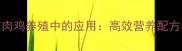 青贮饲料在肉鸡养殖中的应用高效营养配方与实操指南