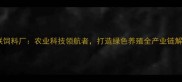 湛江国联饲料厂农业科技领航者打造绿色养殖全产业链解决方案