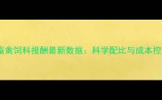 中国主要畜禽饲料报酬最新数据科学配比与成本控制策略全