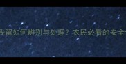 地瓜农药残留如何辨别与处理农民必看的安全食用指南