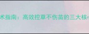 白瓜子苗后除草剂使用技术指南高效控草不伤苗的三大核心要点附农科院数据