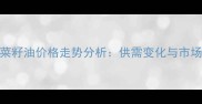 安徽菜籽油价格走势分析供需变化与市场预测