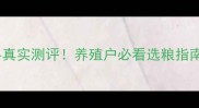 河北牧粮饲料真实测评养殖户必看选粮指南附对比表