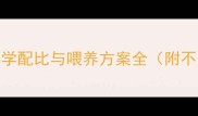 精准控制日喂量科学配比与喂养方案全附不同生长阶段数据表