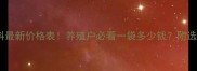 禾丰饲料最新价格表养殖户必看一袋多少钱附选购指南