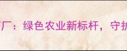天津北辰区农药厂绿色农业新标杆守护每一寸沃土