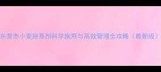 东营市小麦除草剂科学施用与高效管理全攻略最新版