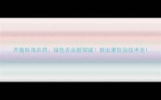 齐鲁科海农药绿色农业新突破病虫害防治技术全