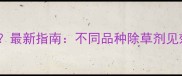 水稻除草剂几天见效最新指南不同品种除草剂见效时间表及使用技巧