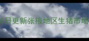 10月25日更新张掖地区生猪市场动态全