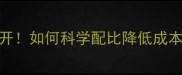 鸡苗养殖饲料配方大公开如何科学配比降低成本附详细成本控制技巧