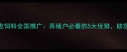 福建高龙饲料全国推广养殖户必看的5大优势助您稳赚