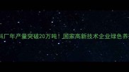 牡丹江饲料厂年产量突破20万吨国家高新技术企业绿色养殖新密码