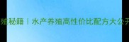 通威152饲料养殖秘籍水产养殖高性价比配方大公开养殖户必看