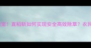 水稻除草剂新宠直稻斩如何实现安全高效除草农民抢购原因大