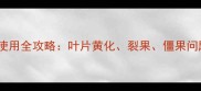 农药钙力液使用全攻略叶片黄化裂果僵果问题一网打尽