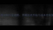公司鸡饲料行业趋势养殖技术升级与成本控制策略
