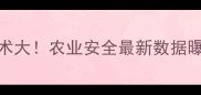 南京农药残留检测技术大农业安全最新数据曝光种地必看